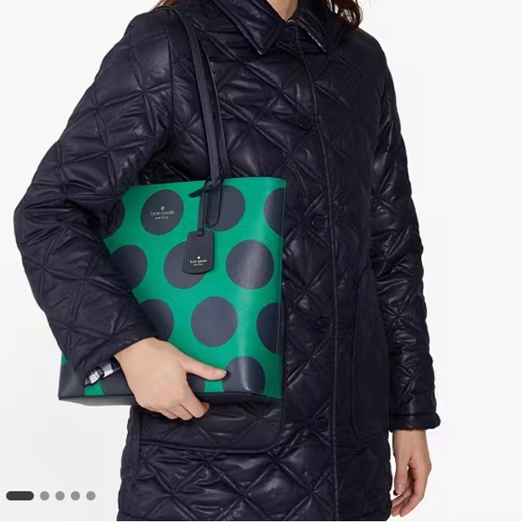 NWT ♠️ Kate Spade BRYNN Cheerful Dot Tote - Picture 1 of 8